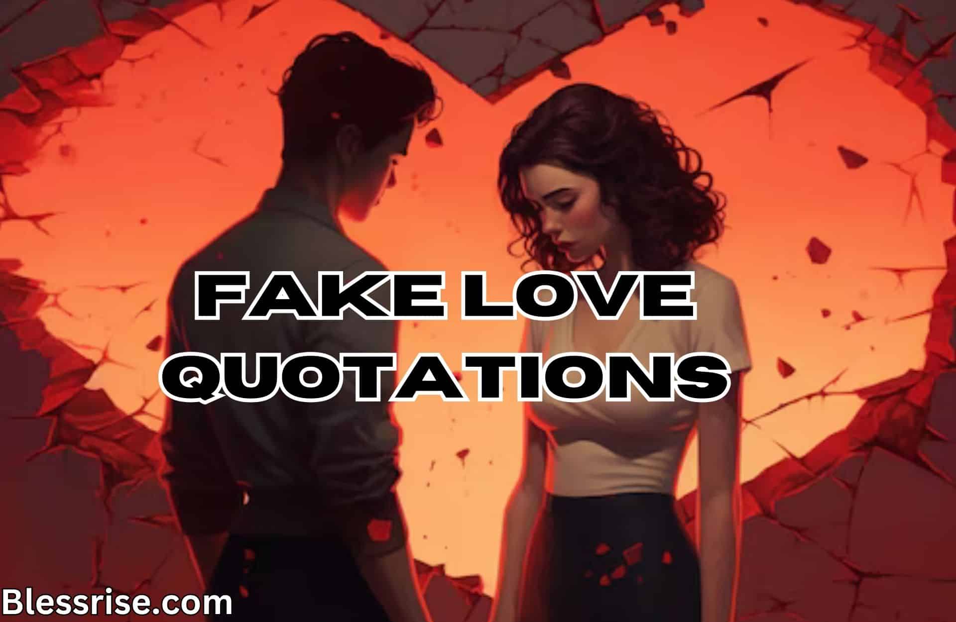 Fake love quotations